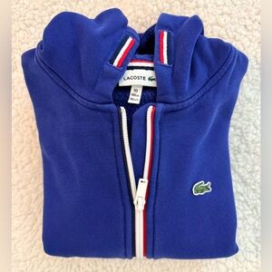 Lacoste Kids Full Zip Royal Blue Hoodie Jacket